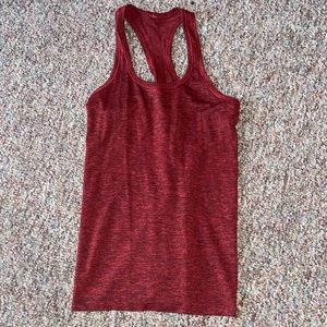 Lululemon red Switfy tech tank top
